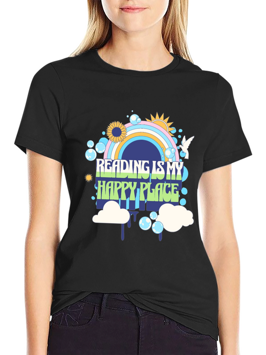 Reading is My Happy Place Graphic Tee