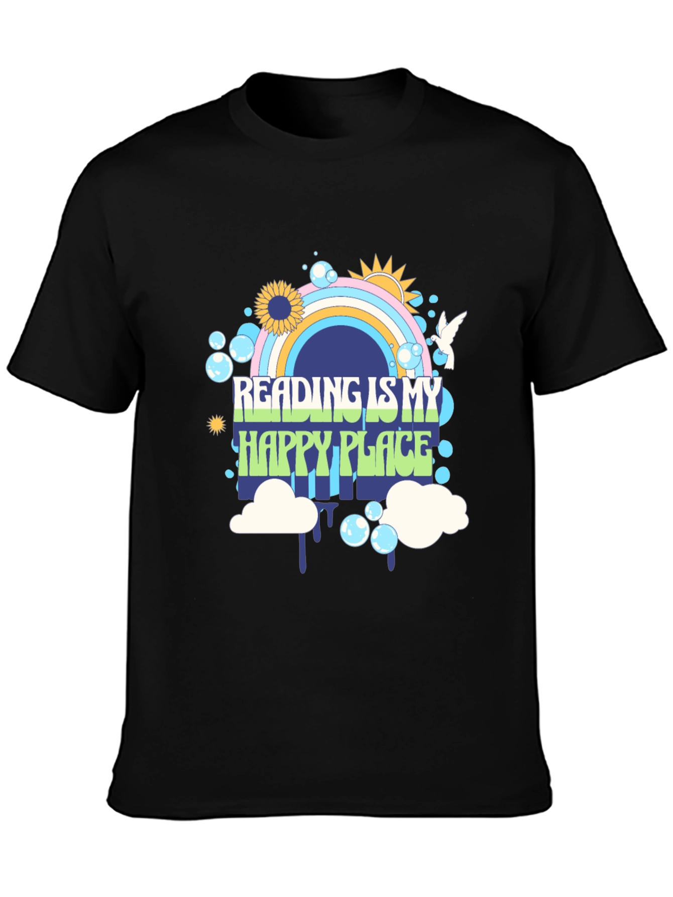 Reading is My Happy Place Graphic Tee