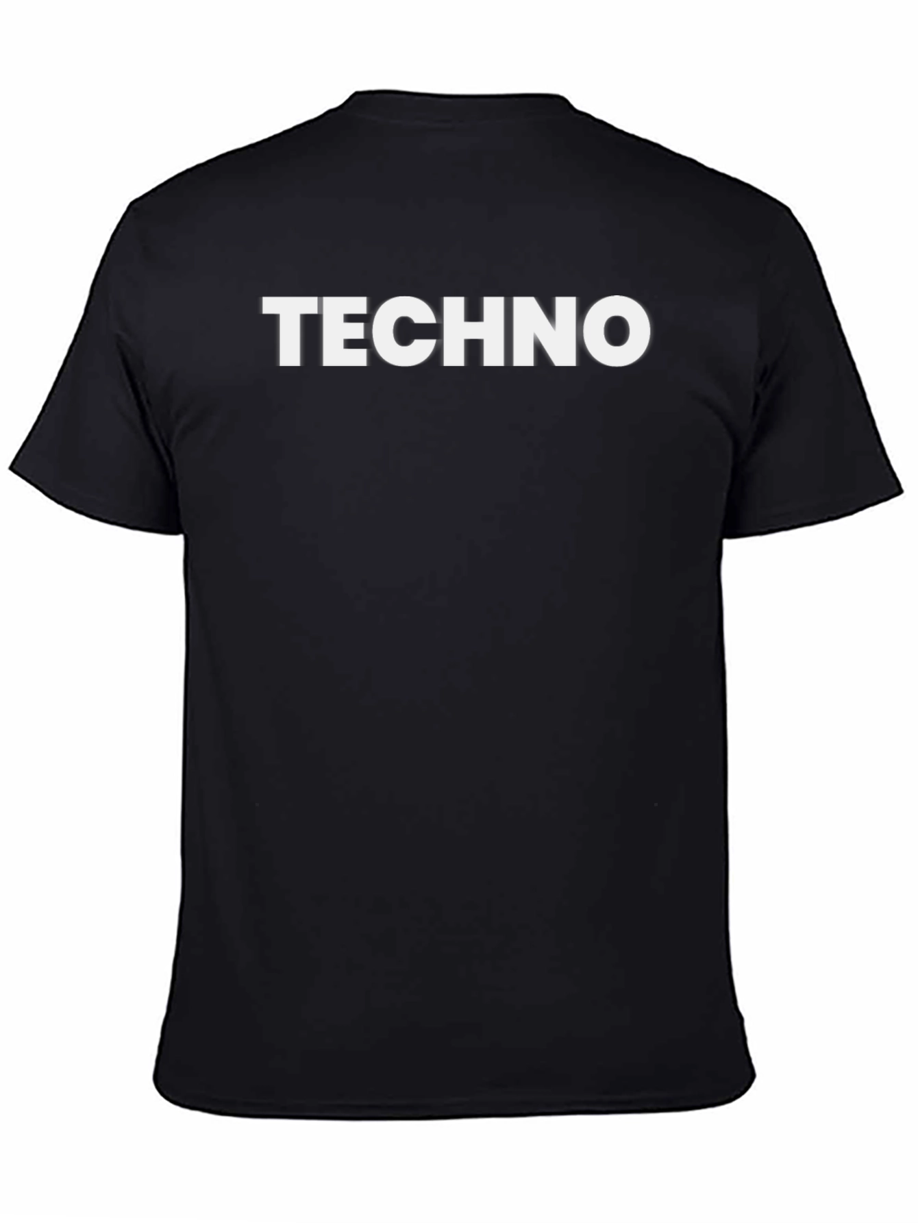 Techno Black T-Shirt - Bold Graphic Tee