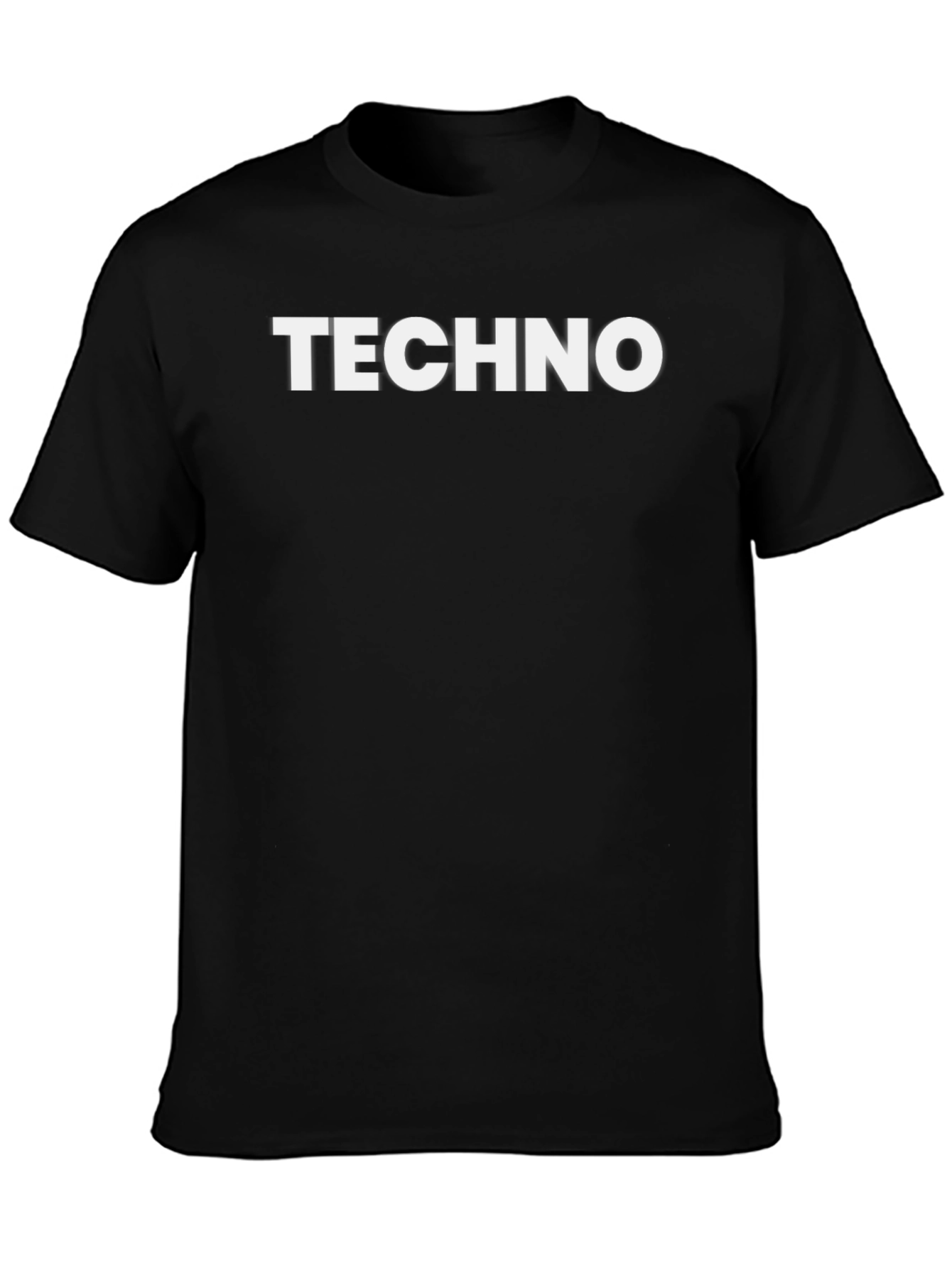 Techno Black T-Shirt - Bold Graphic Tee