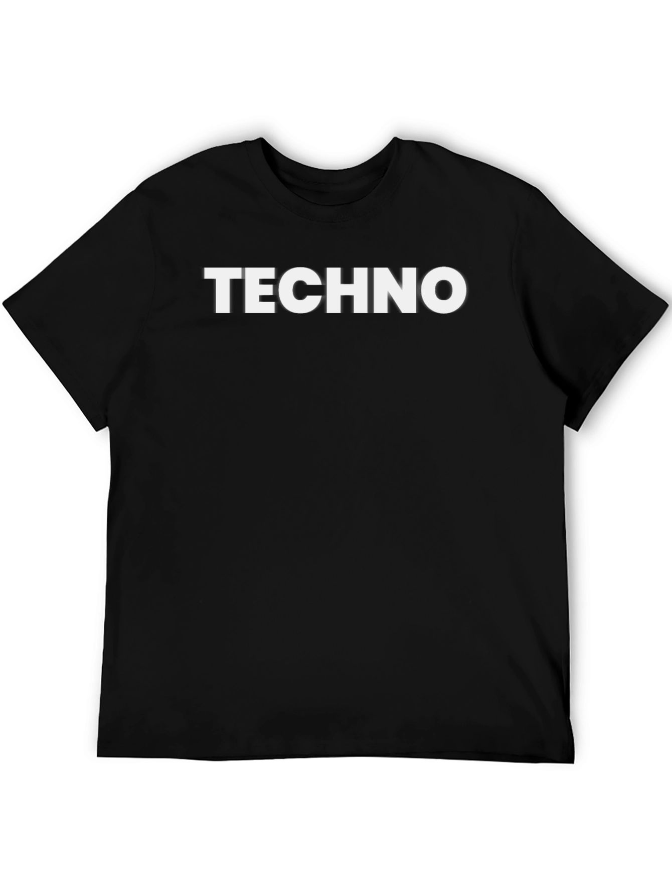 Techno Black T-Shirt - Bold Graphic Tee