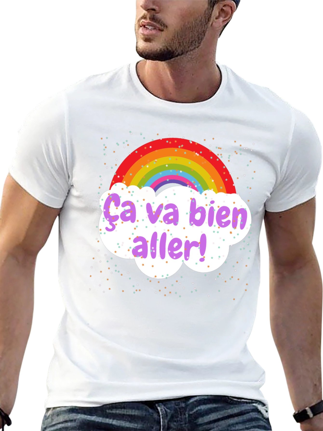 Rainbow Ça Va Bien Aller! T-Shirt