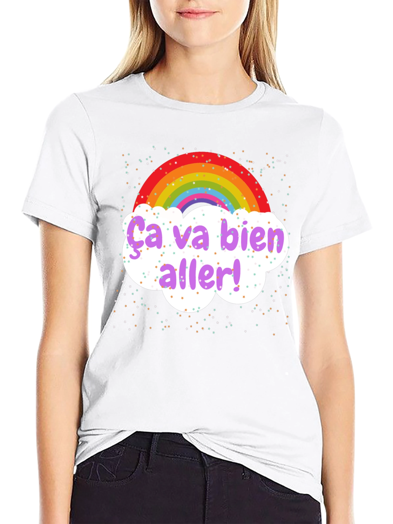 Rainbow Ça Va Bien Aller! T-Shirt