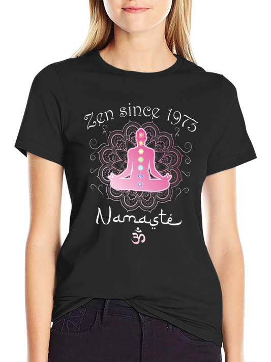 Zen Since 1973 Yoga Chakra Graphic T-Shirt