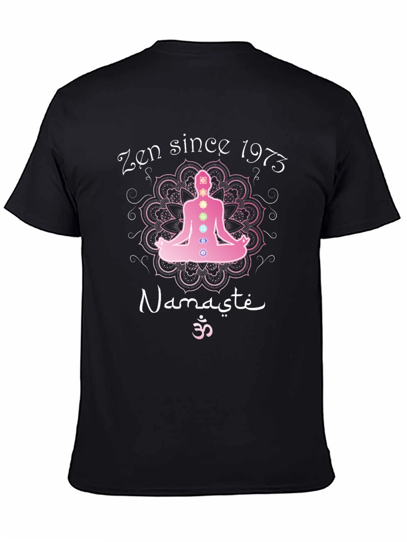 Zen Since 1973 Yoga Chakra Graphic T-Shirt