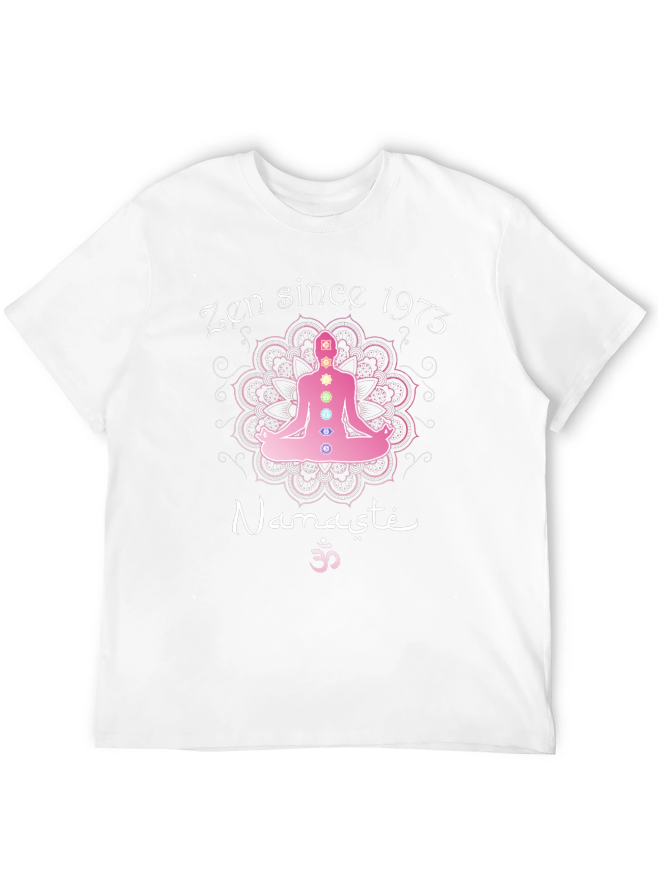 Zen Since 1973 Yoga Chakra Graphic T-Shirt