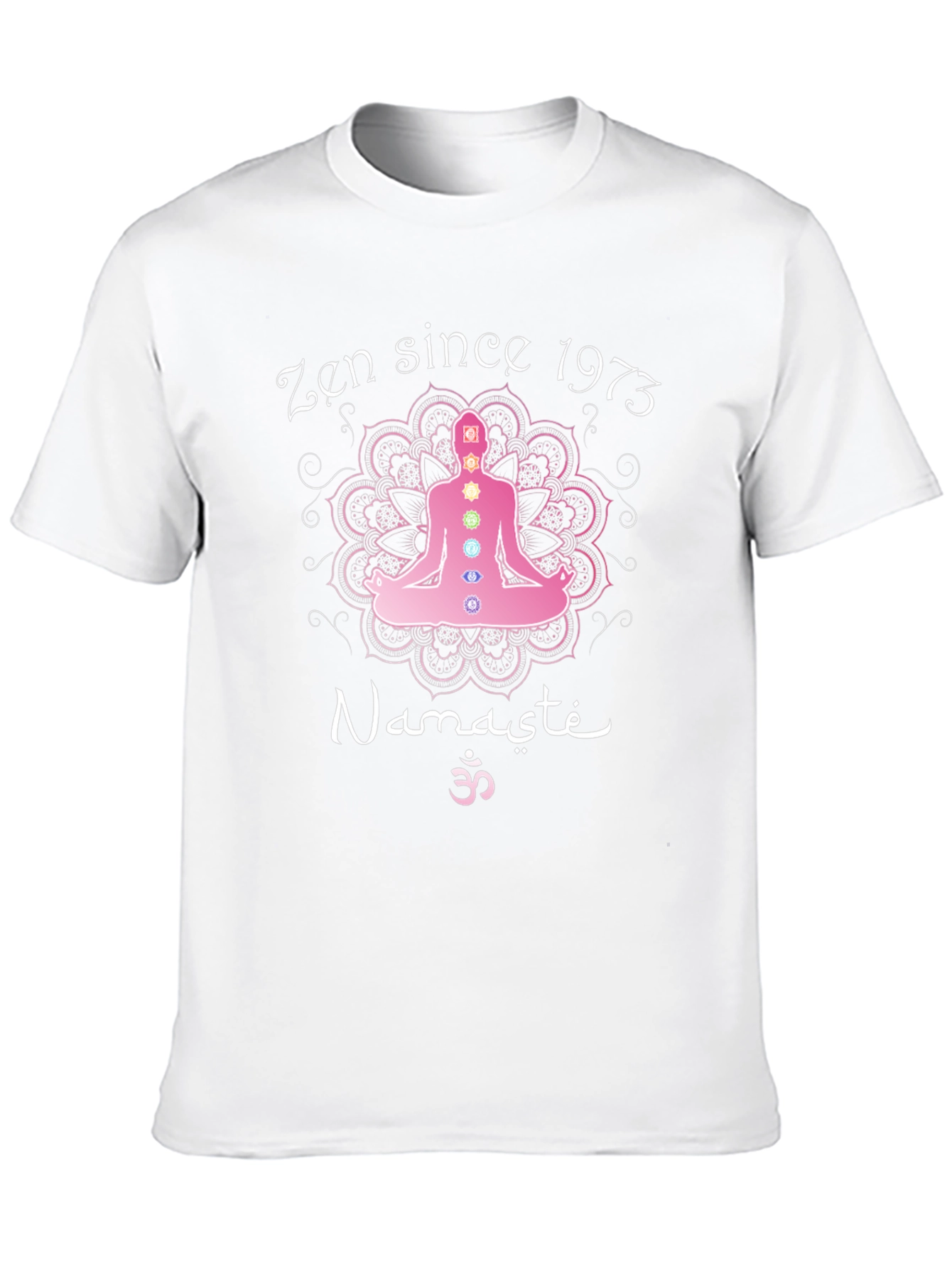 Zen Since 1973 Yoga Chakra Graphic T-Shirt