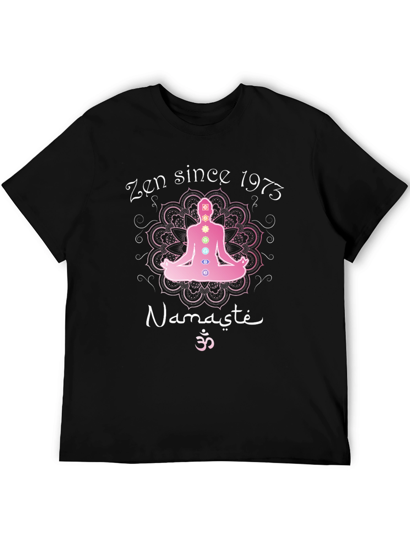 Zen Since 1973 Yoga Chakra Graphic T-Shirt