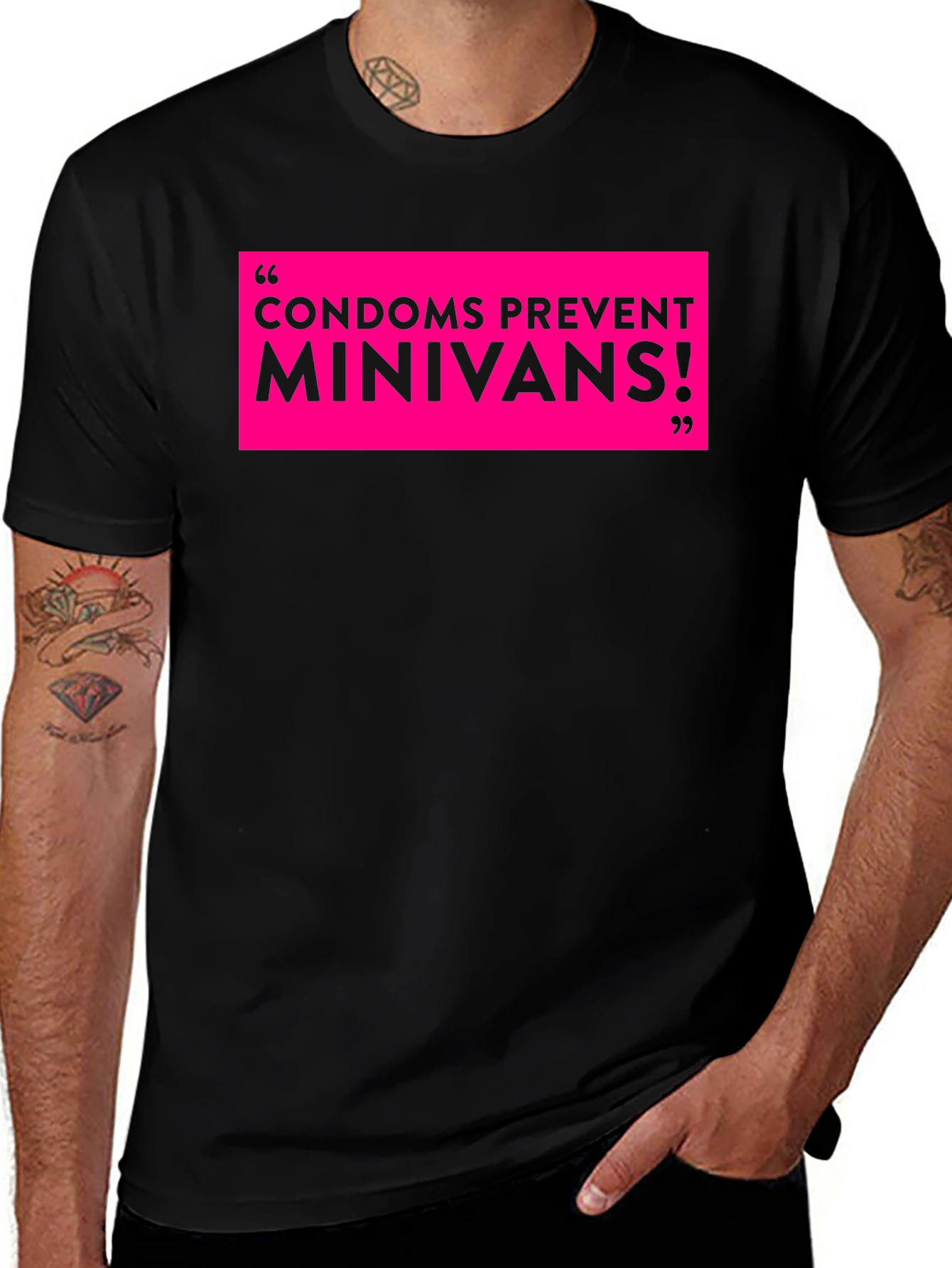 Funny Condoms Prevent Minivans Graphic Tee