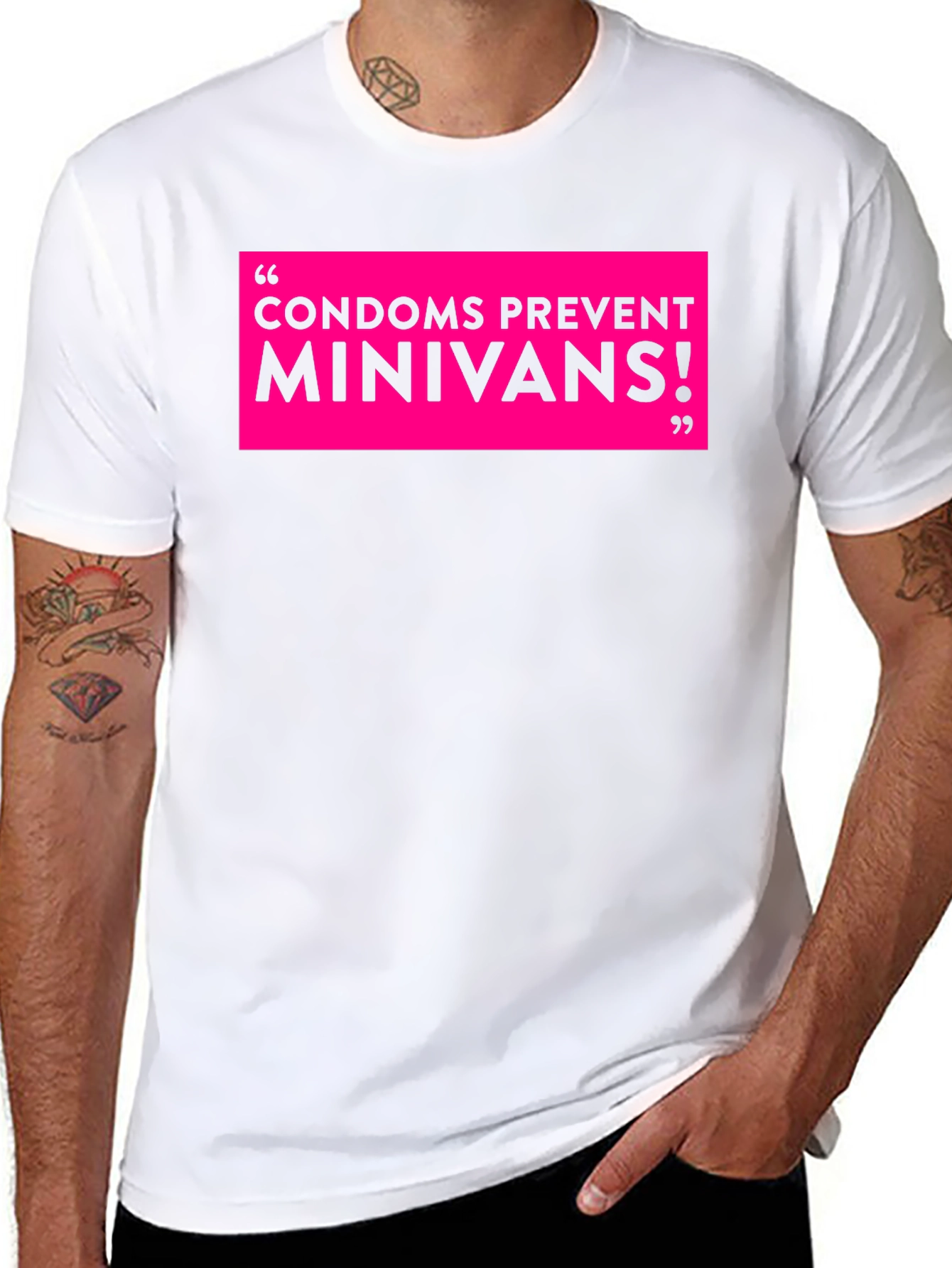 Funny Condoms Prevent Minivans Graphic Tee