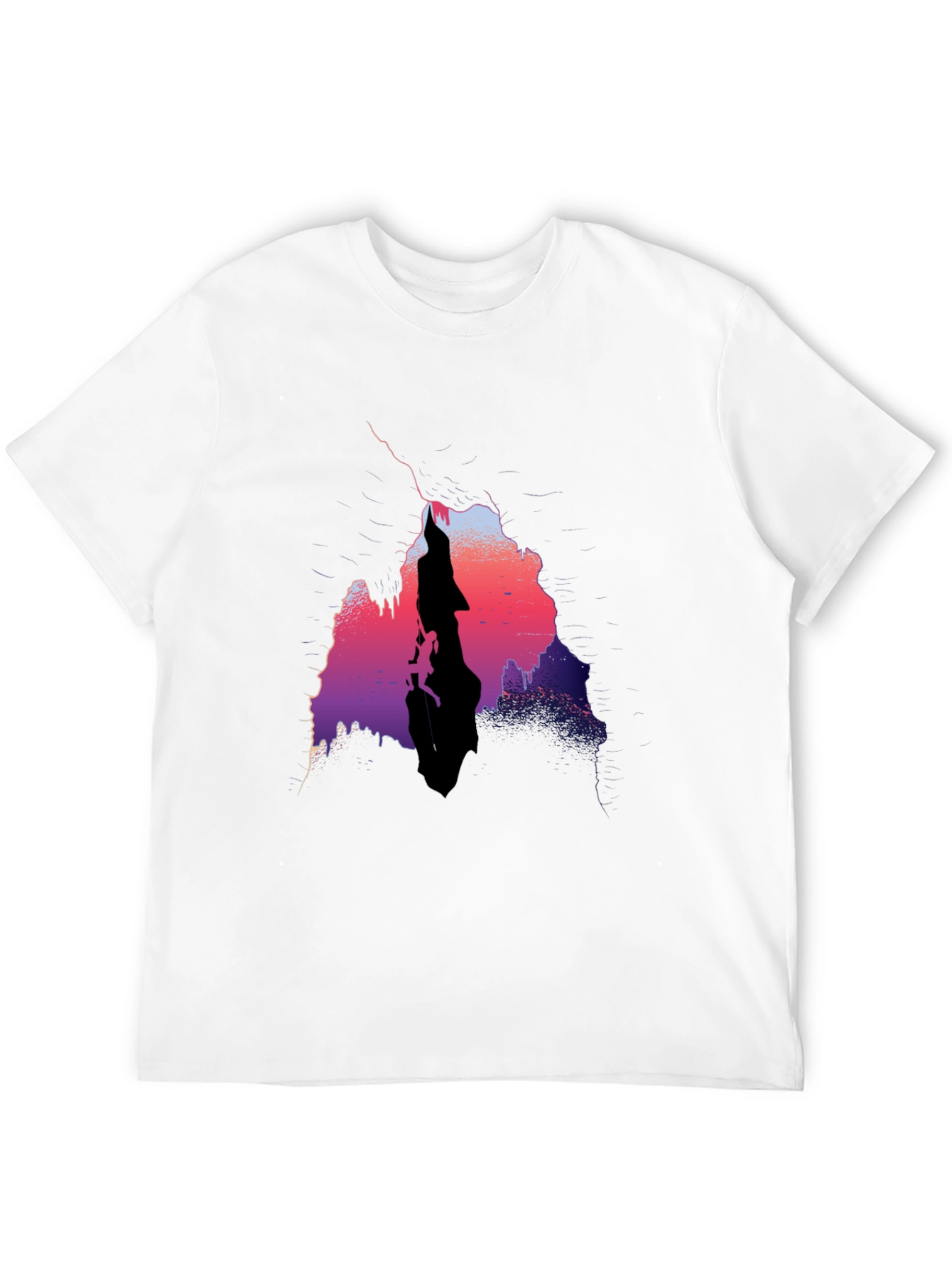 Abstract Rock Climbing Graphic T-Shirt
