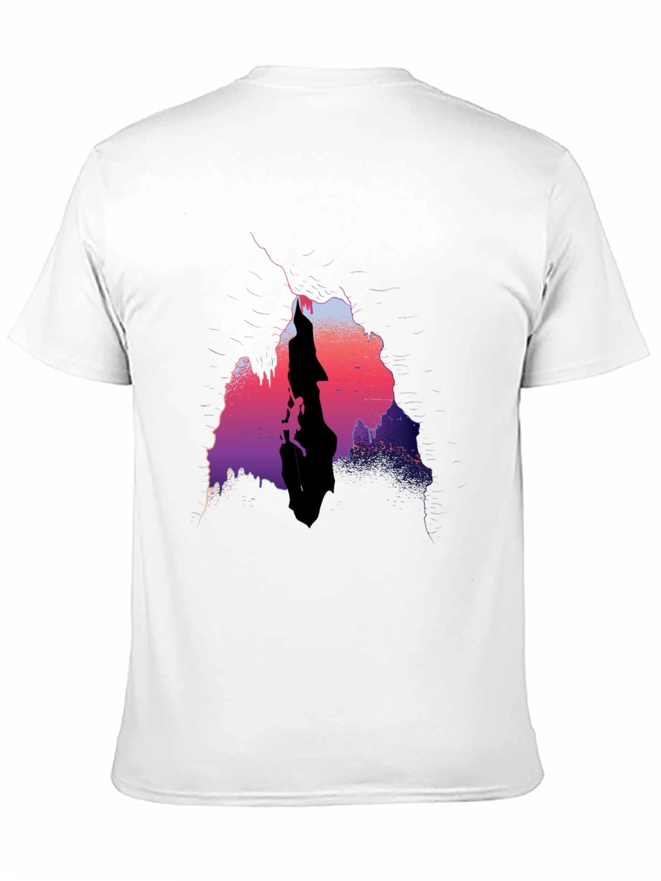 Abstract Rock Climbing Graphic T-Shirt