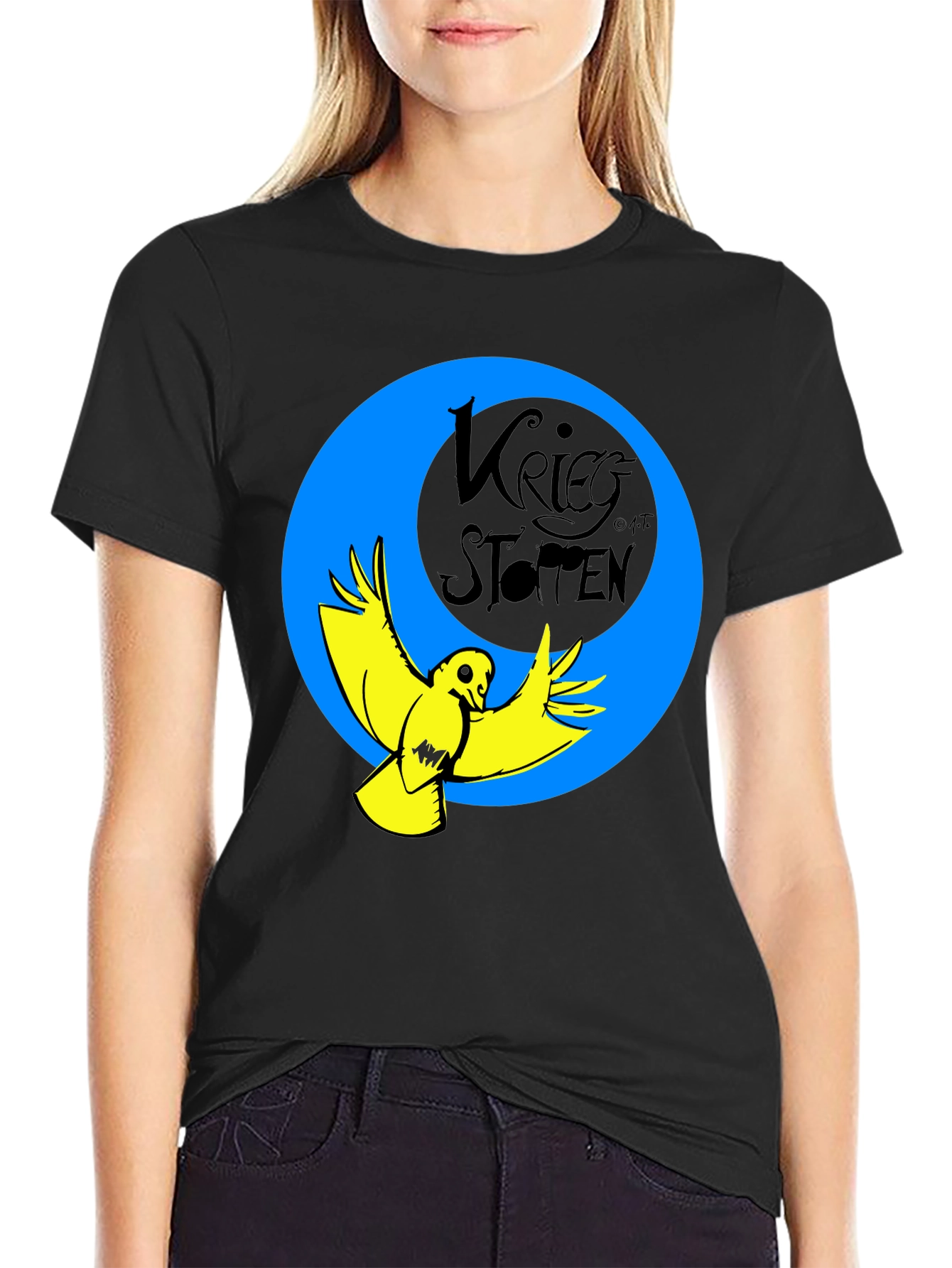Krieg Stotten Bird Graphic Tee - Mens Black T-Shirt
