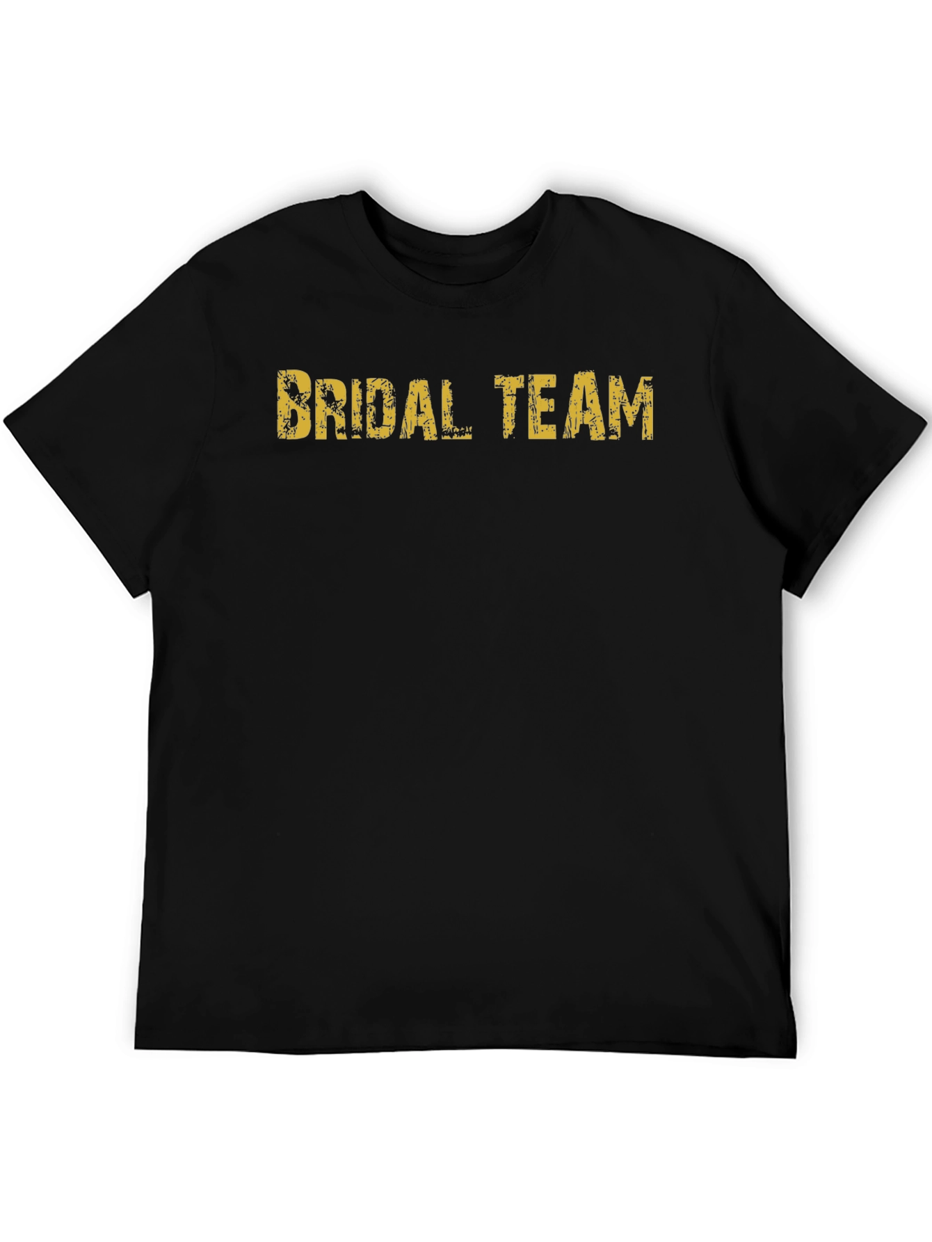 Bridal Team Graphic Tee - Black Crew Neck T-Shirt