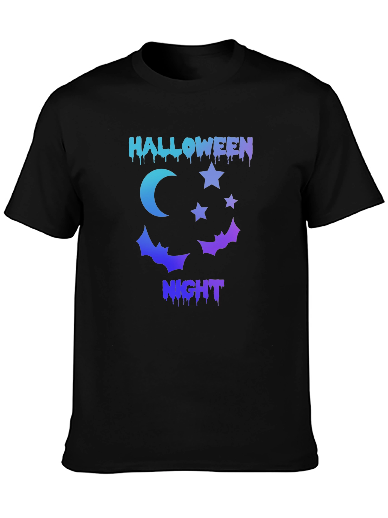 Halloween Night Graphic Tee - Spooky Season Shirt