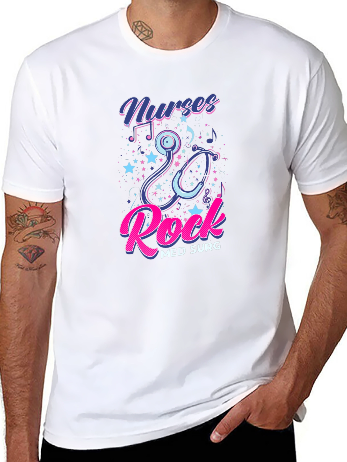 Nurses Rock T-Shirt Med Surg Nurse Gift