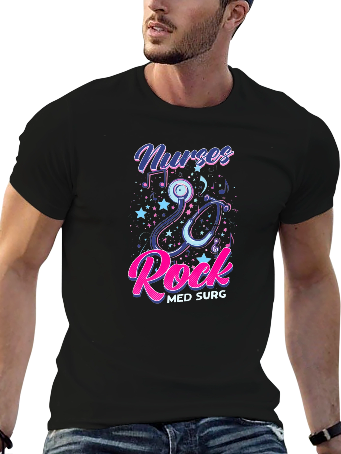 Nurses Rock T-Shirt Med Surg Nurse Gift