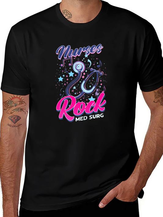 Nurses Rock T-Shirt Med Surg Nurse Gift