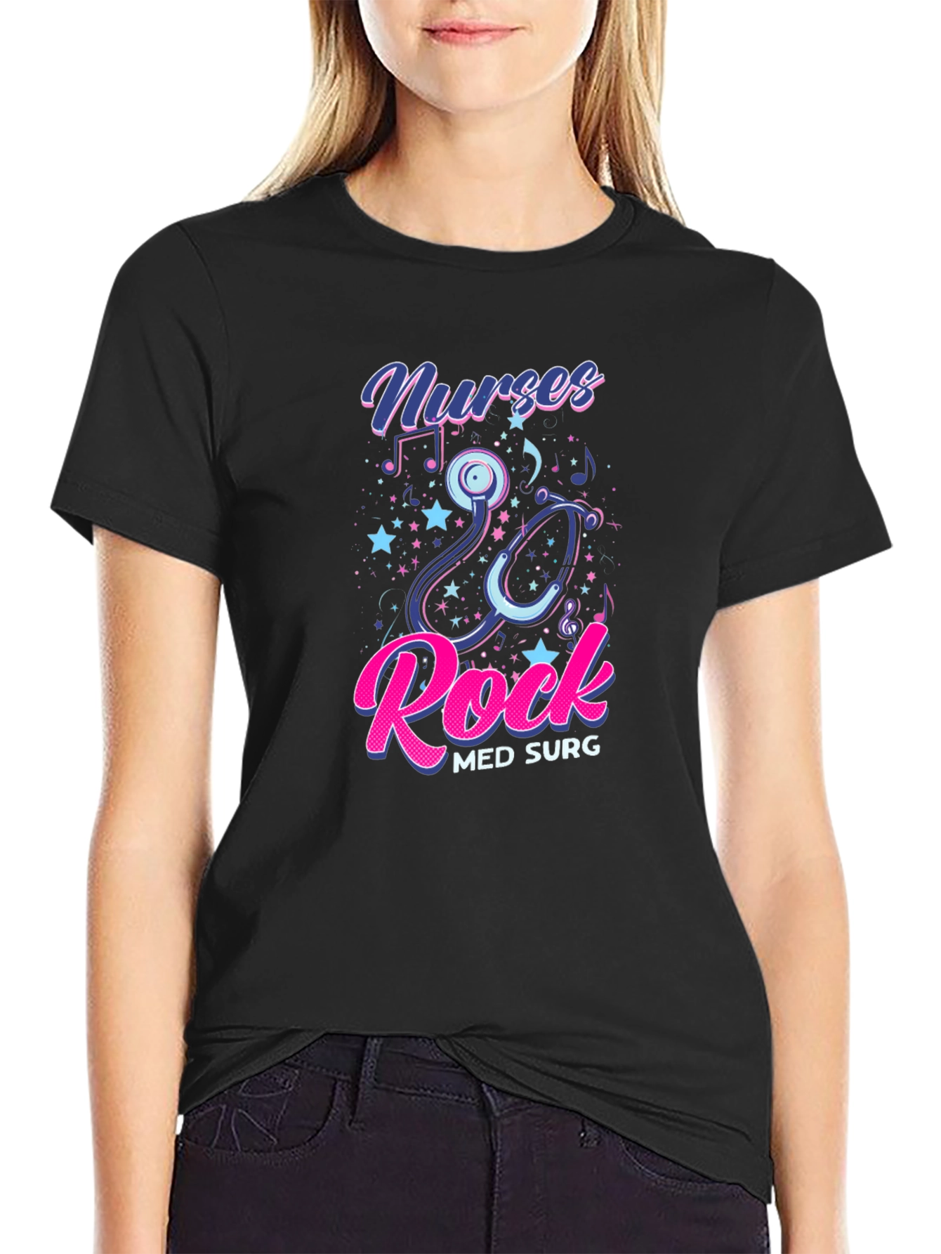Nurses Rock T-Shirt Med Surg Nurse Gift