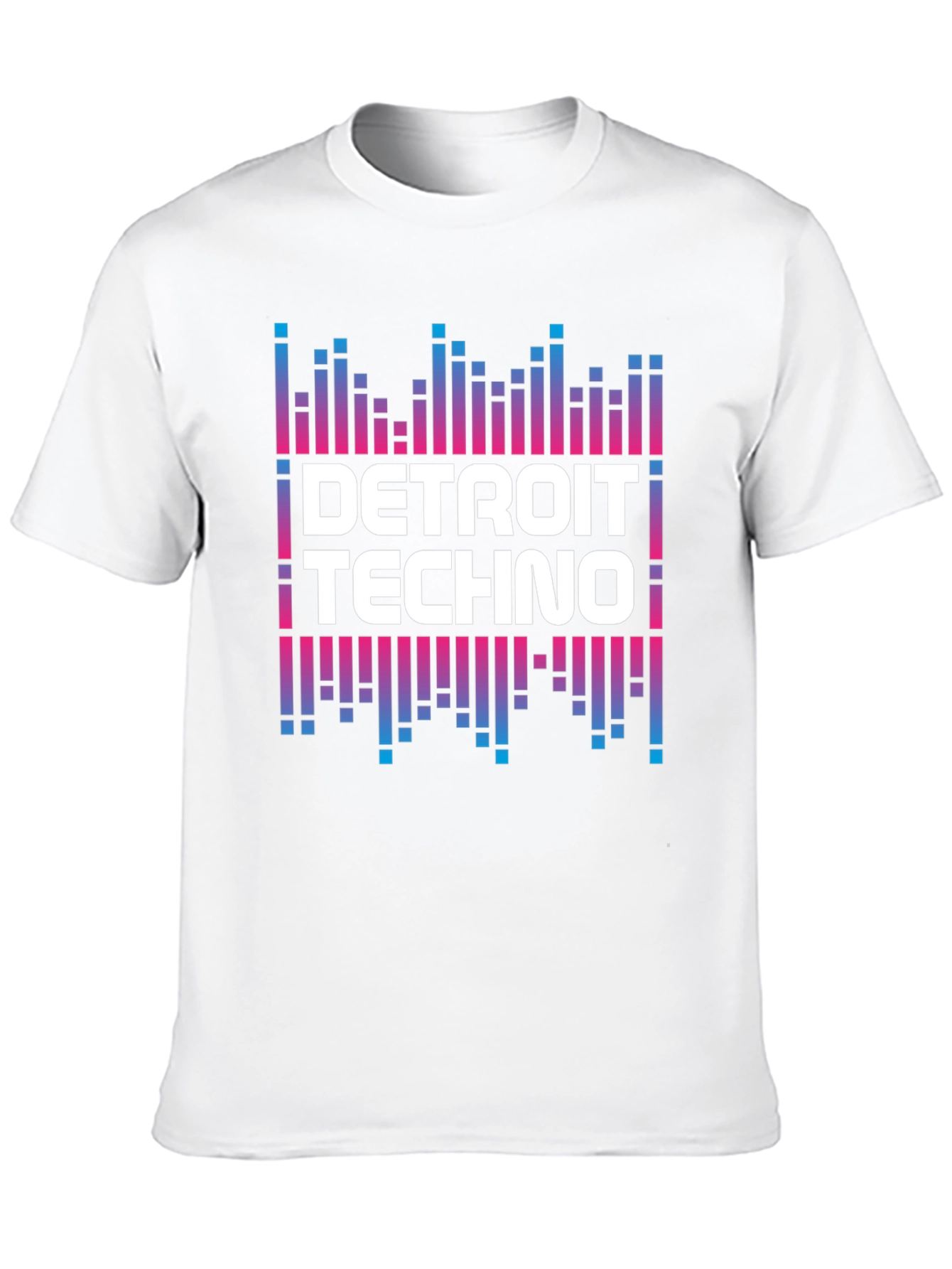 Detroit Techno Graphic Tee - Black Crew Neck