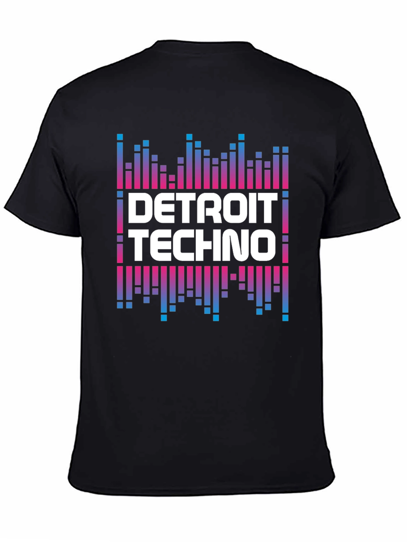 Detroit Techno Graphic Tee - Black Crew Neck