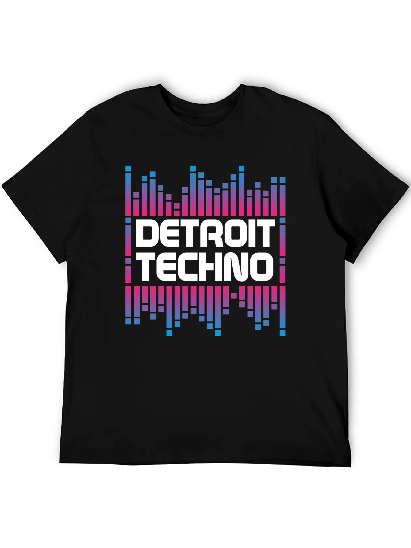 Detroit Techno Graphic Tee - Black Crew Neck