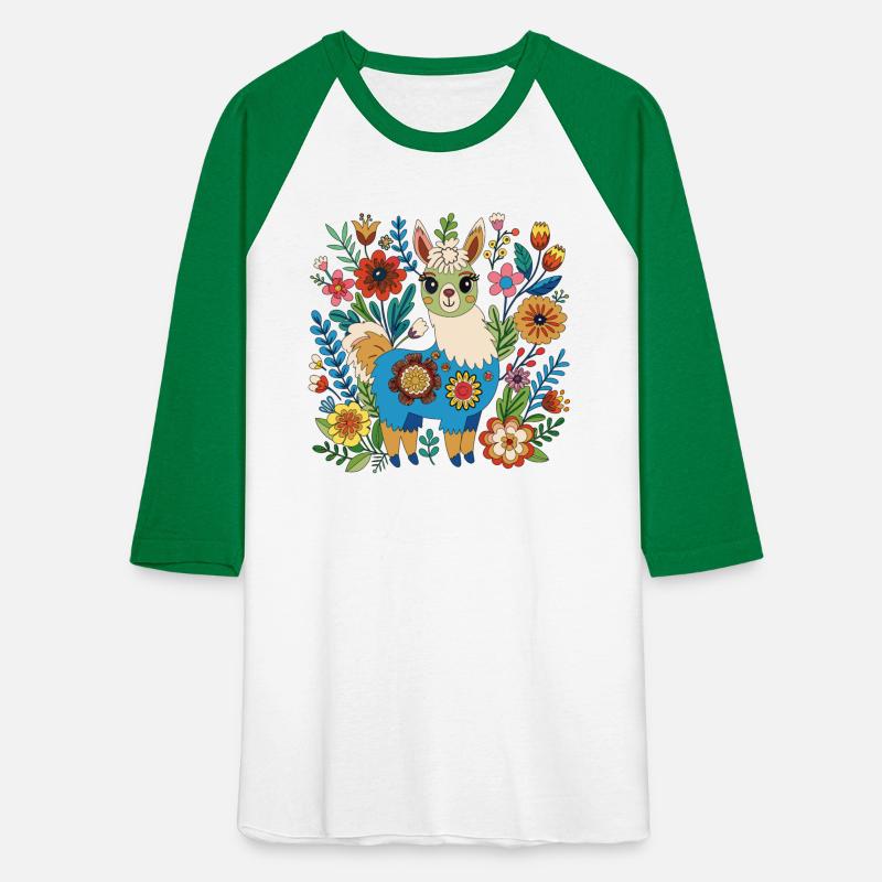 Baby alpaca in the flowers