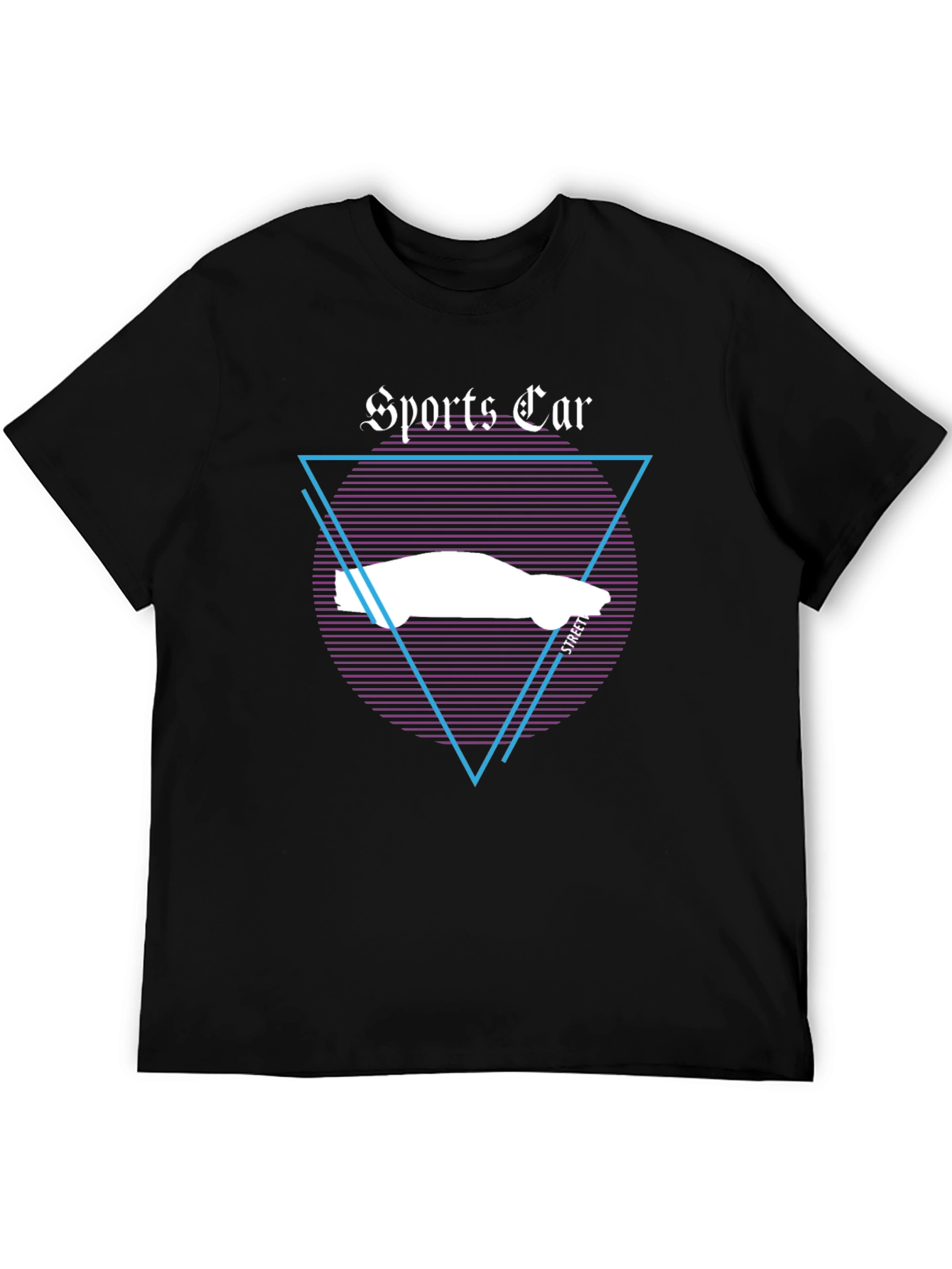 Sports Car Graphic Tee - Retro Style T-Shirt
