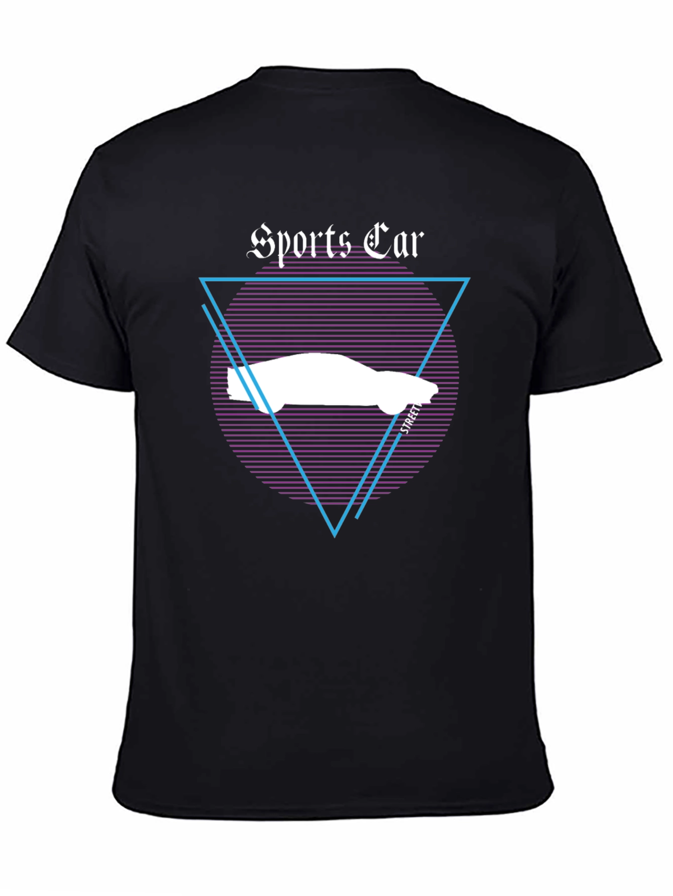 Sports Car Graphic Tee - Retro Style T-Shirt