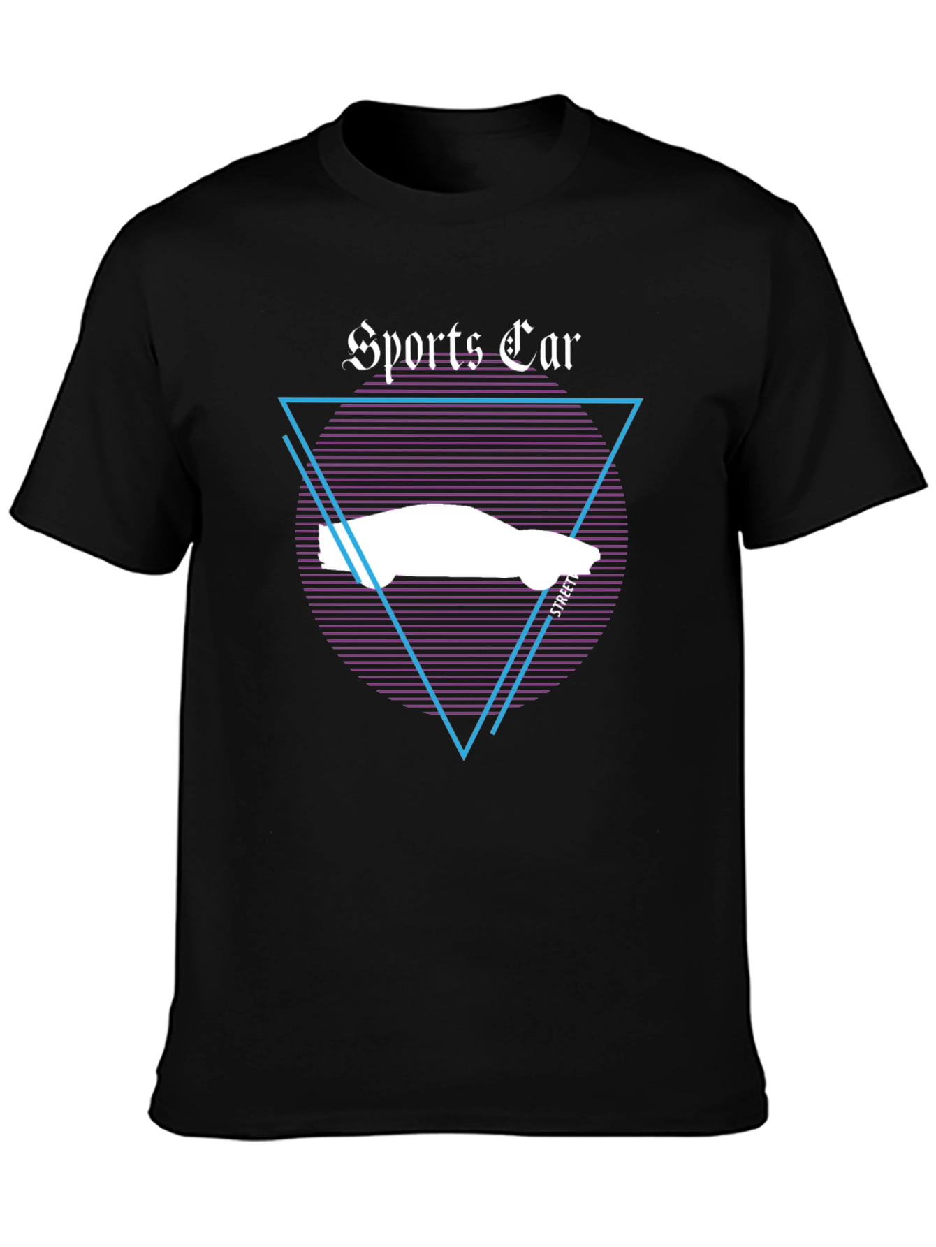 Sports Car Graphic Tee - Retro Style T-Shirt