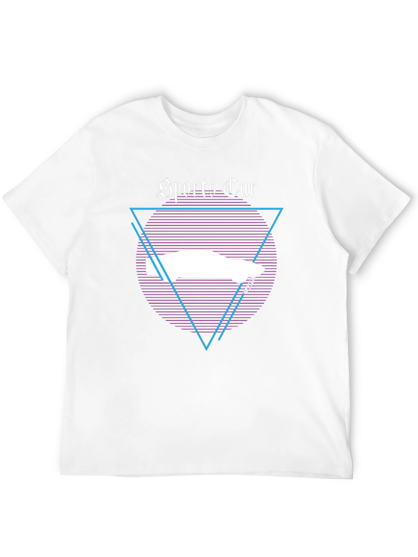 Sports Car Graphic Tee - Retro Style T-Shirt