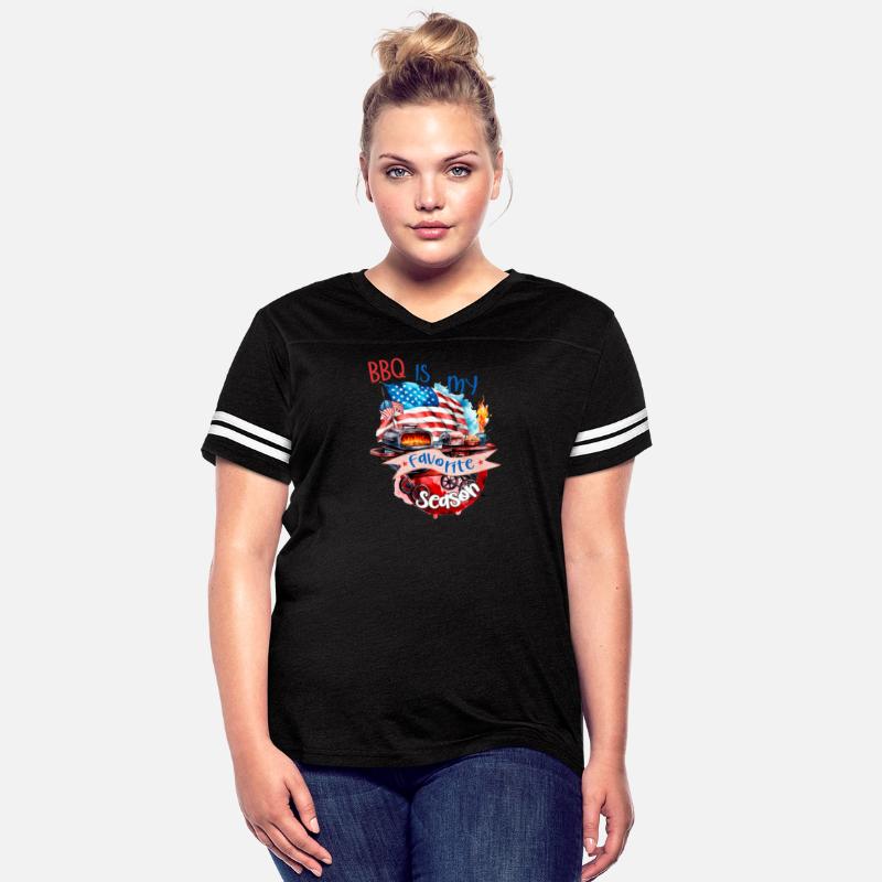 BBQ Season Patriotic Flag America USA T-Shirt