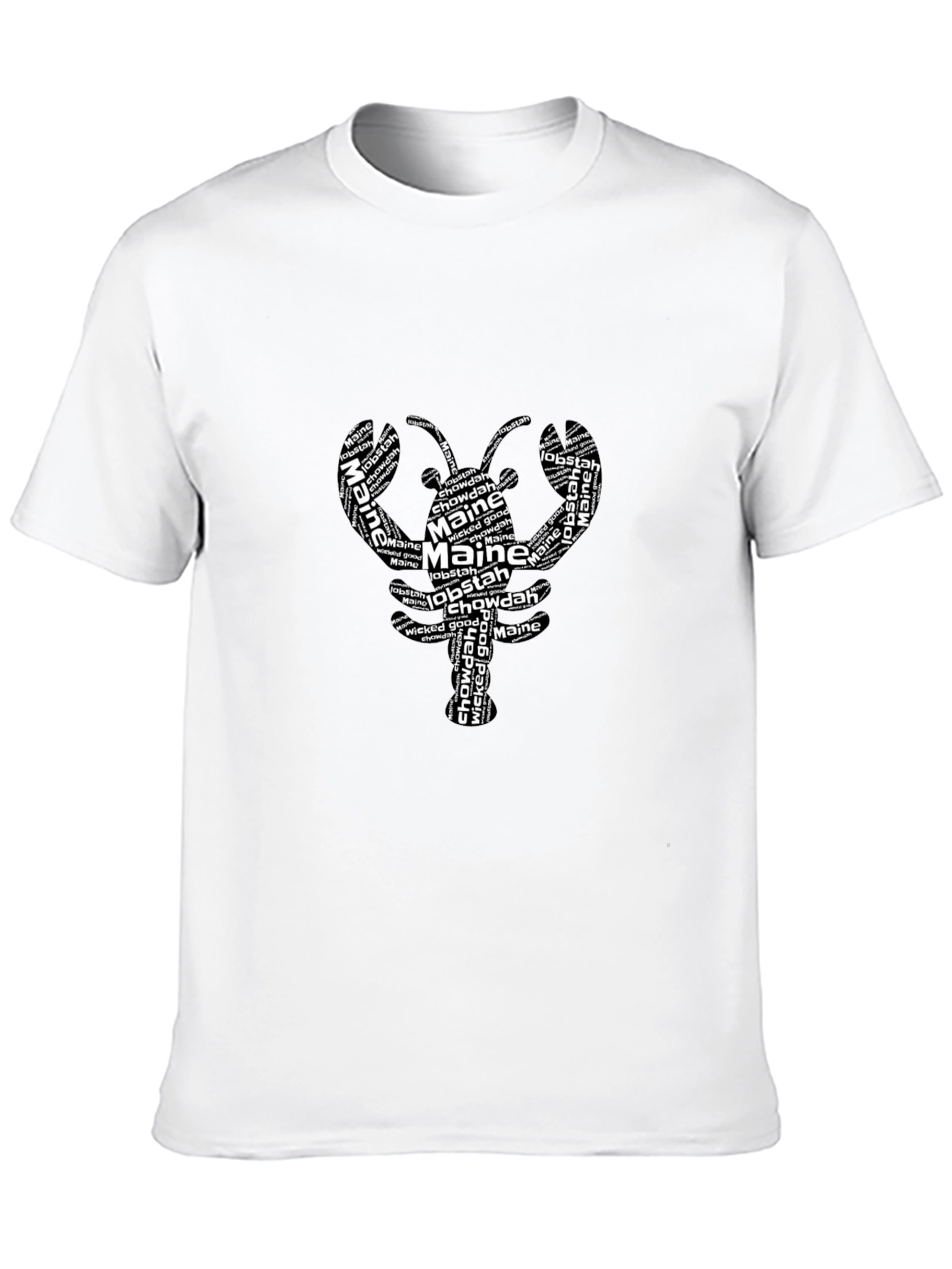 Maine Lobster Word Art T-Shirt