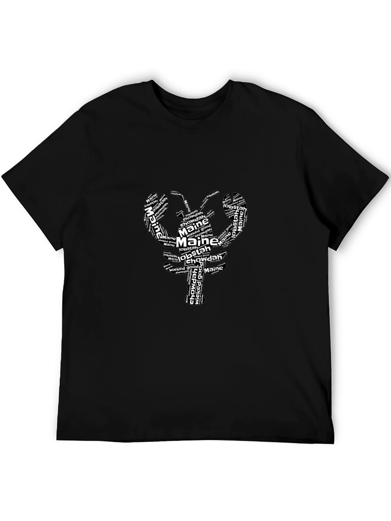Maine Lobster Word Art T-Shirt