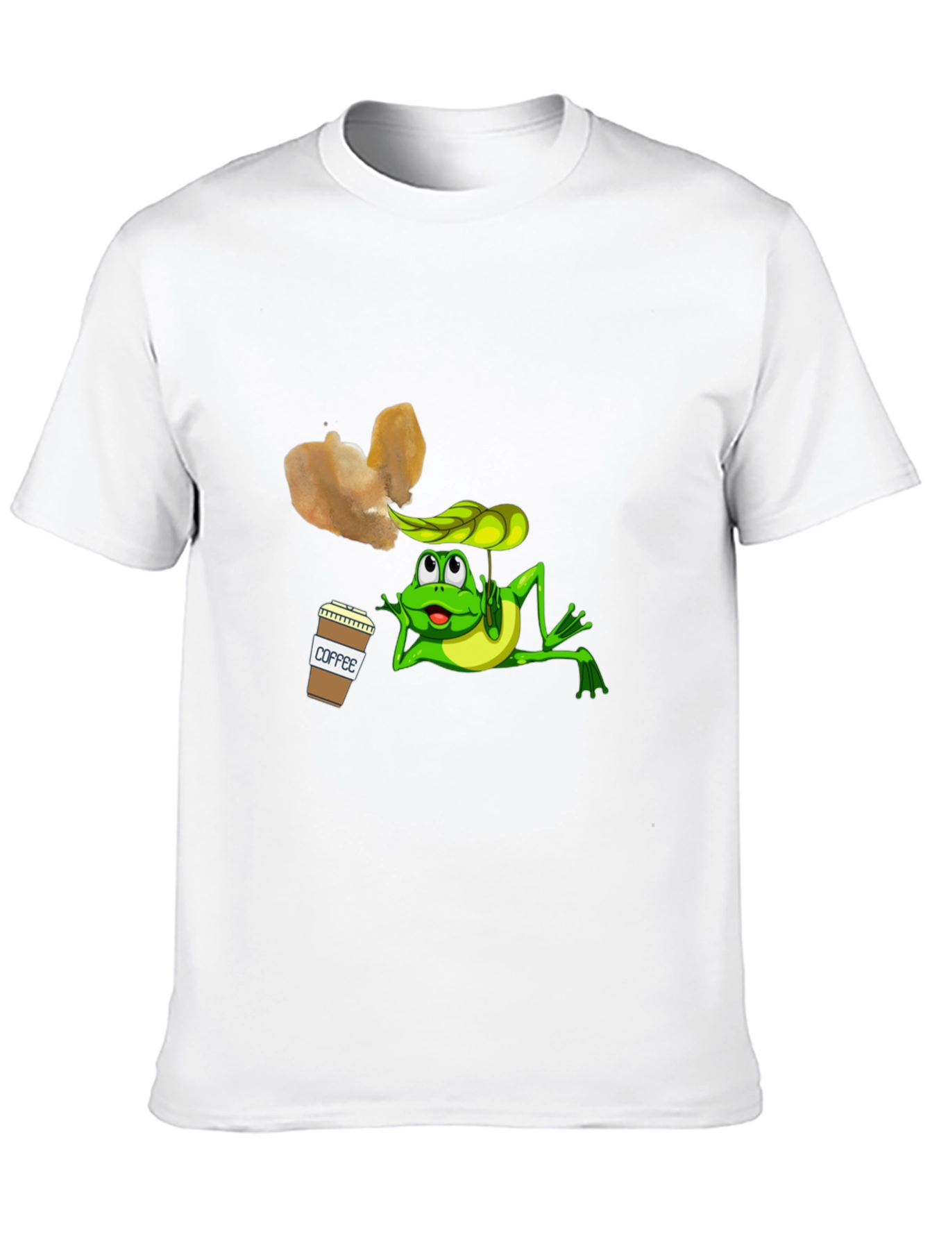 Frog Sipping Coffee T-Shirt