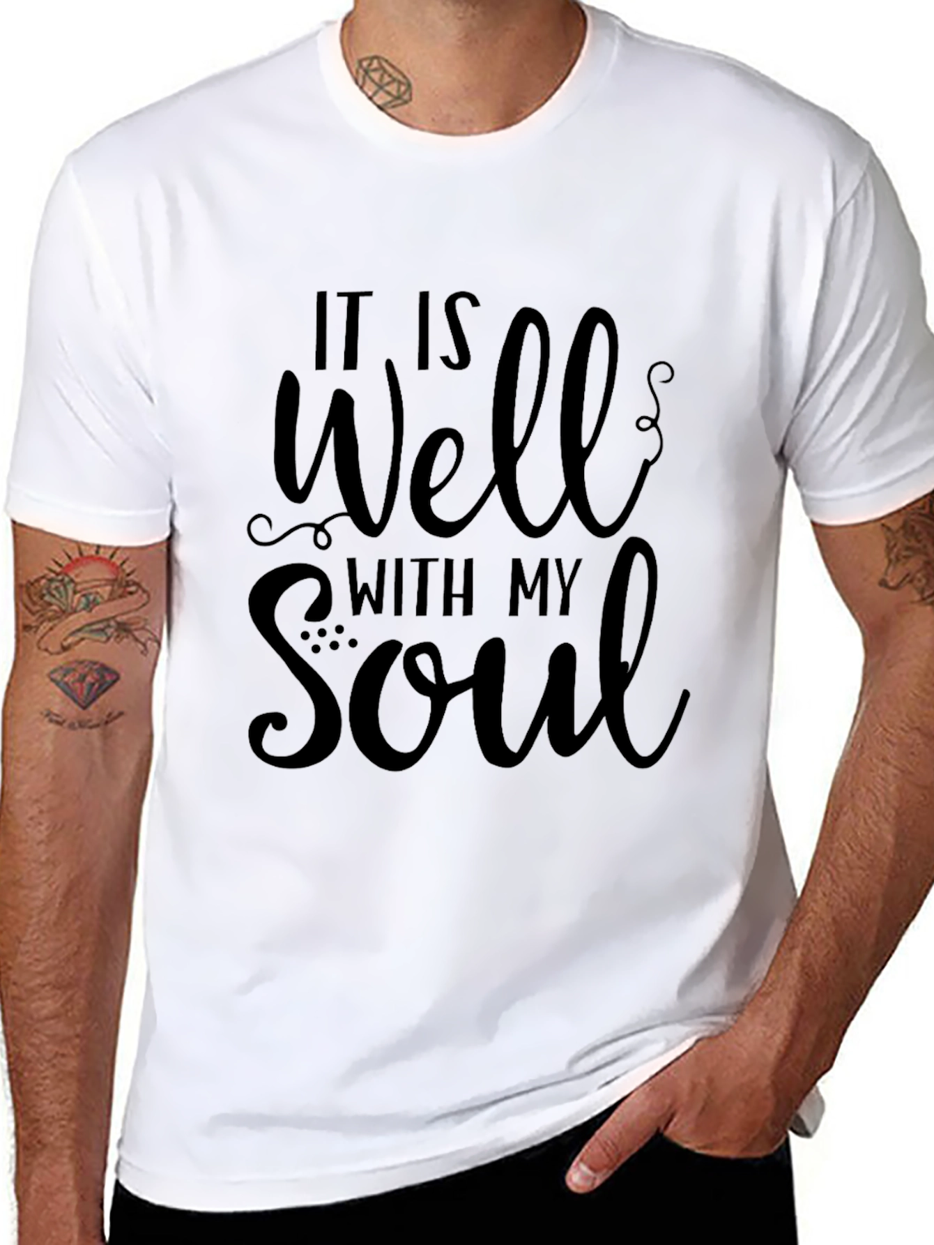 Well With My Soul Black Graphic Tee