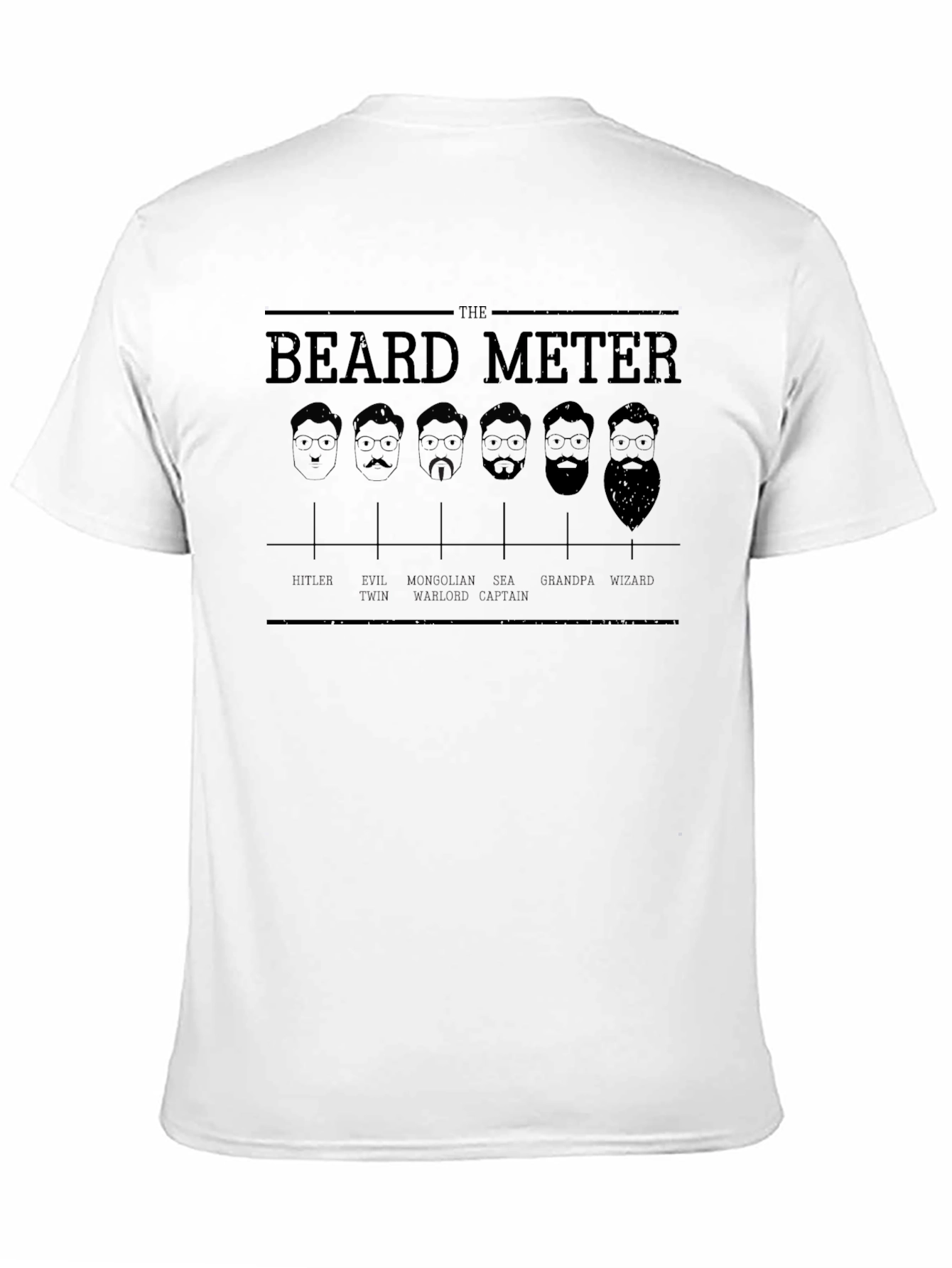The Beard Meter Mens Black T-Shirt
