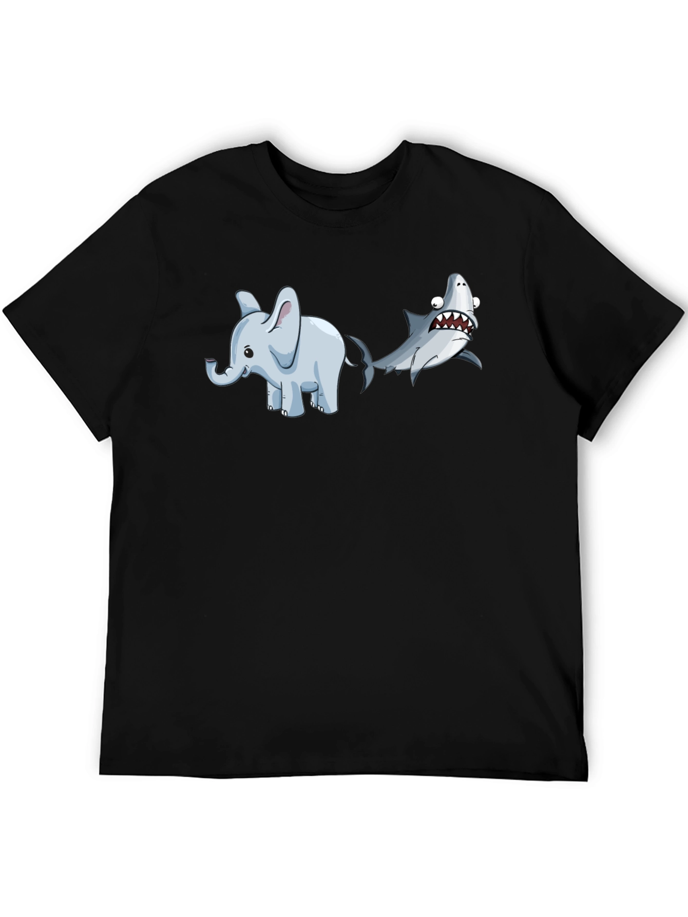 Elephant Shark T-Shirt - Humorous Animal Graphic Tee