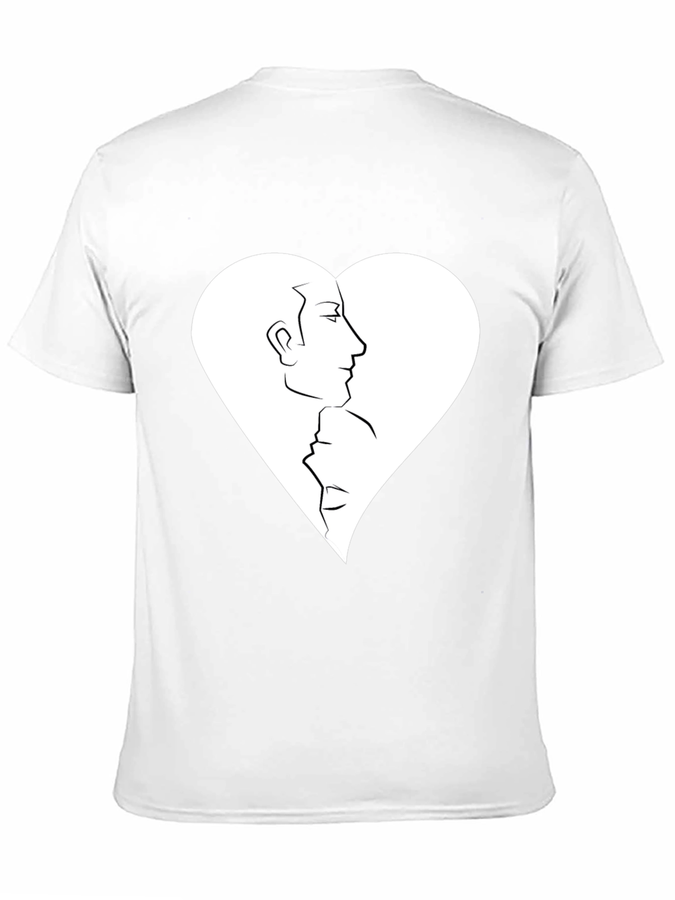 Heart Faces Graphic Tee - Black Casual Shirt