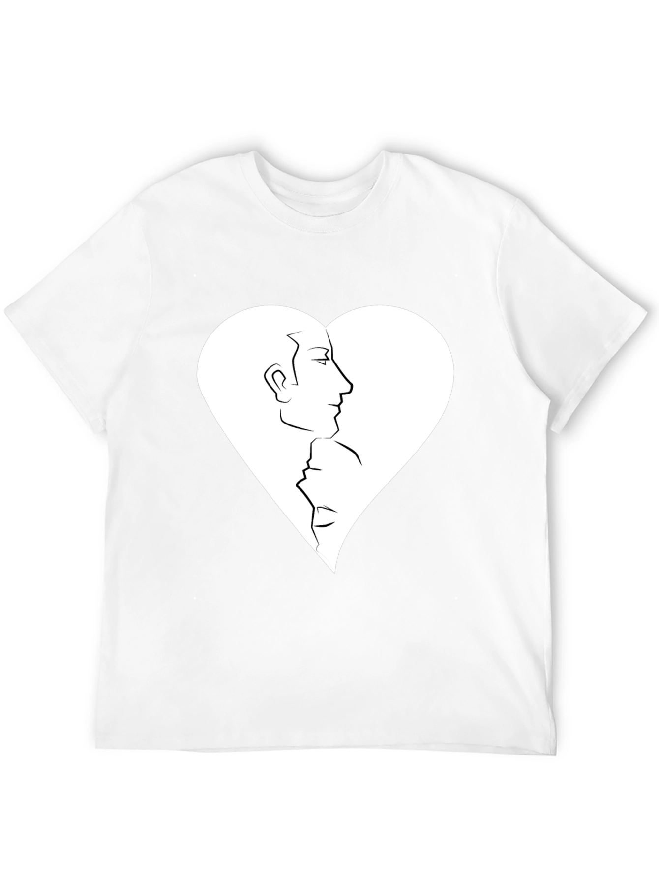 Heart Faces Graphic Tee - Black Casual Shirt