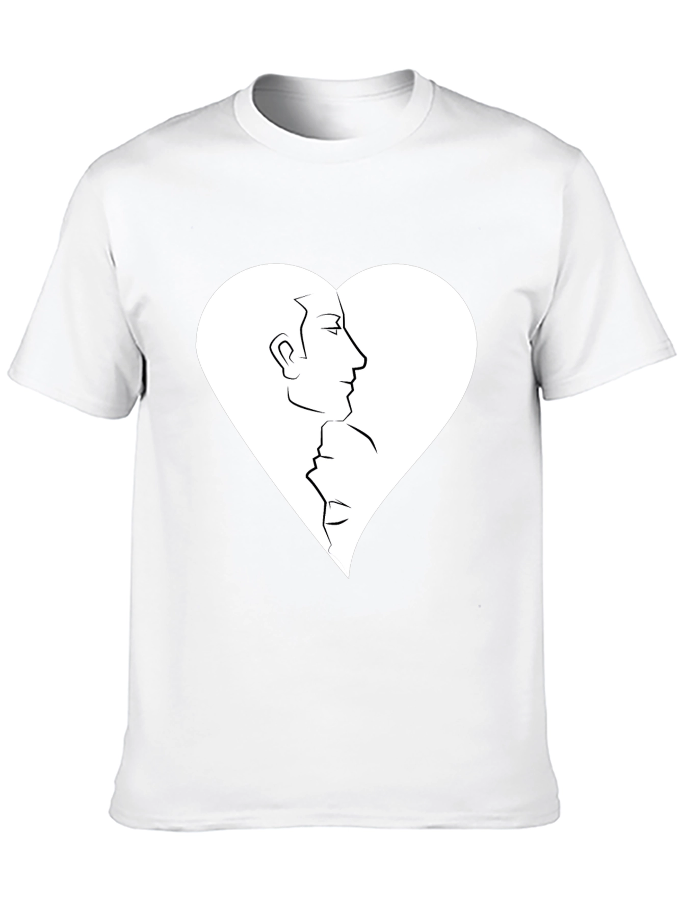 Heart Faces Graphic Tee - Black Casual Shirt