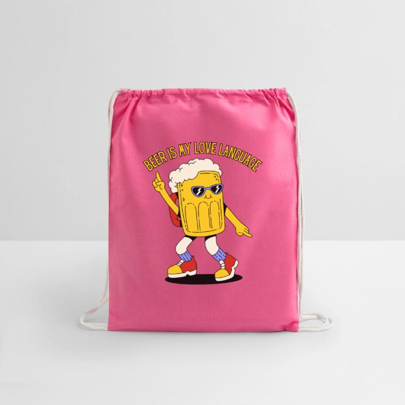 Beer My Love Language Funny Mascot Drink Alcohol