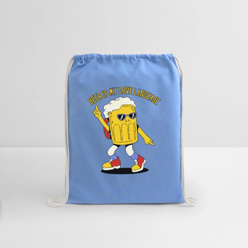 Beer My Love Language Funny Mascot Drink Alcohol