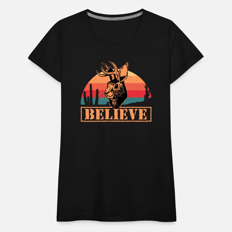 Believe in Jackalope Mythical Animal Jackrabbit