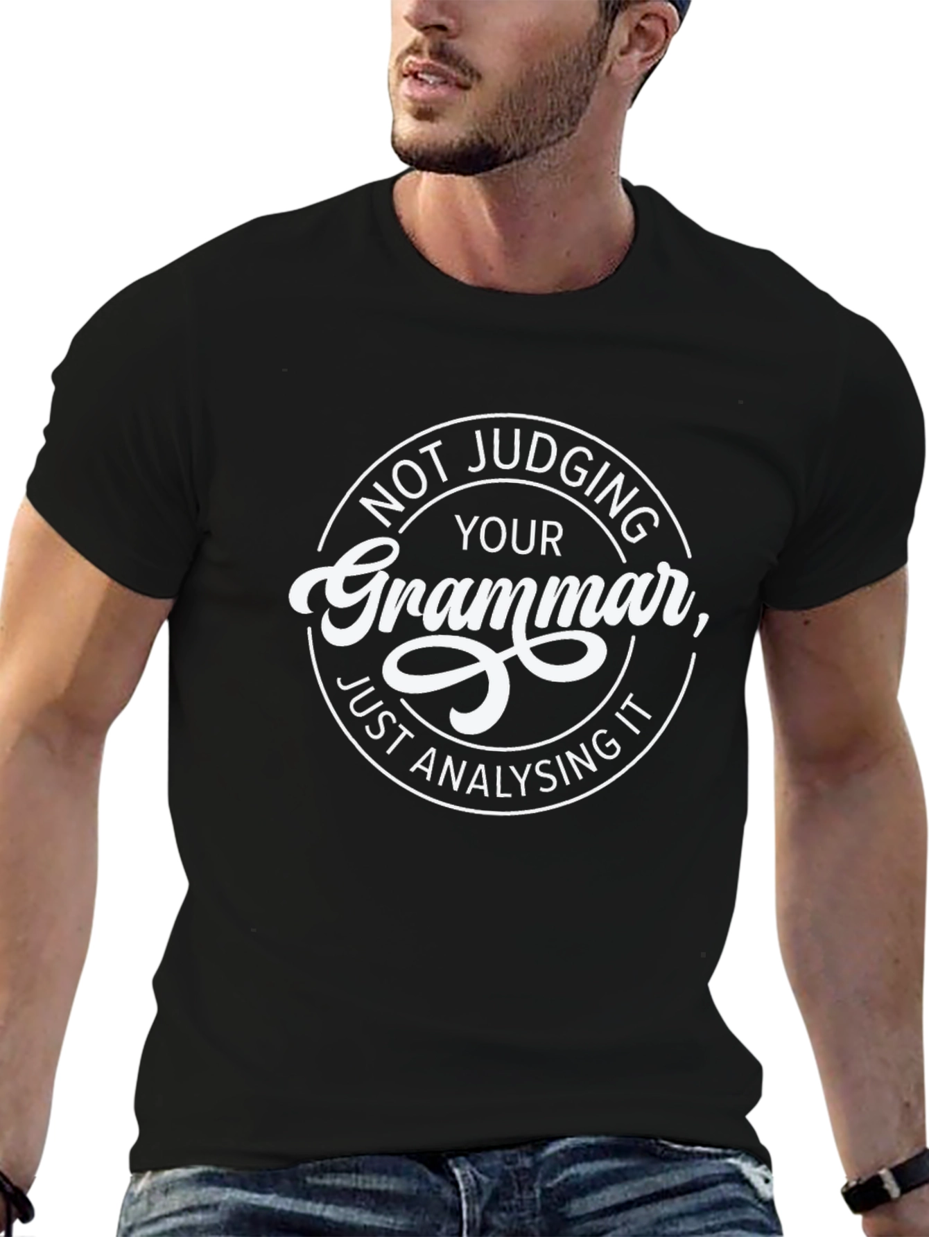 Grammar Lover Black T-Shirt