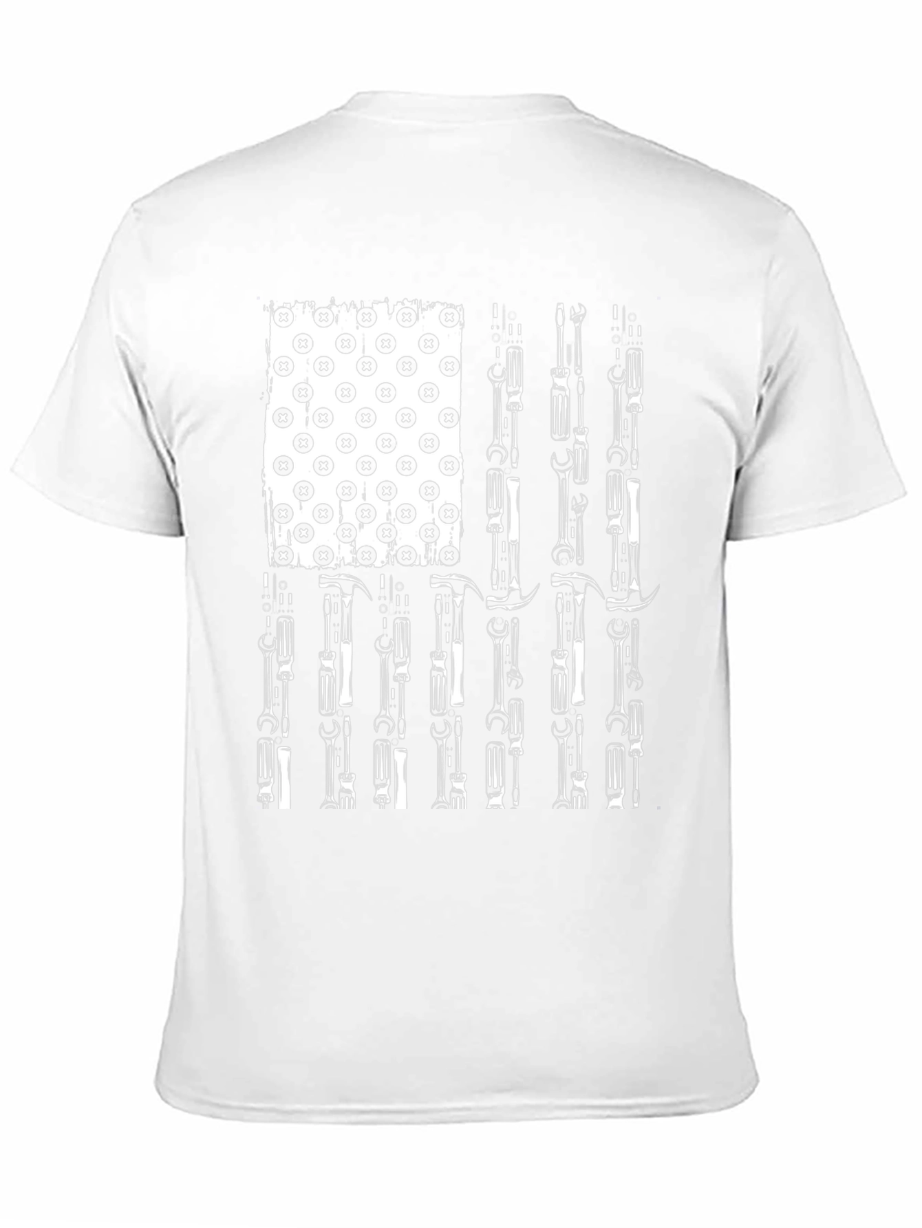 American Flag Mechanic Tools T-Shirt