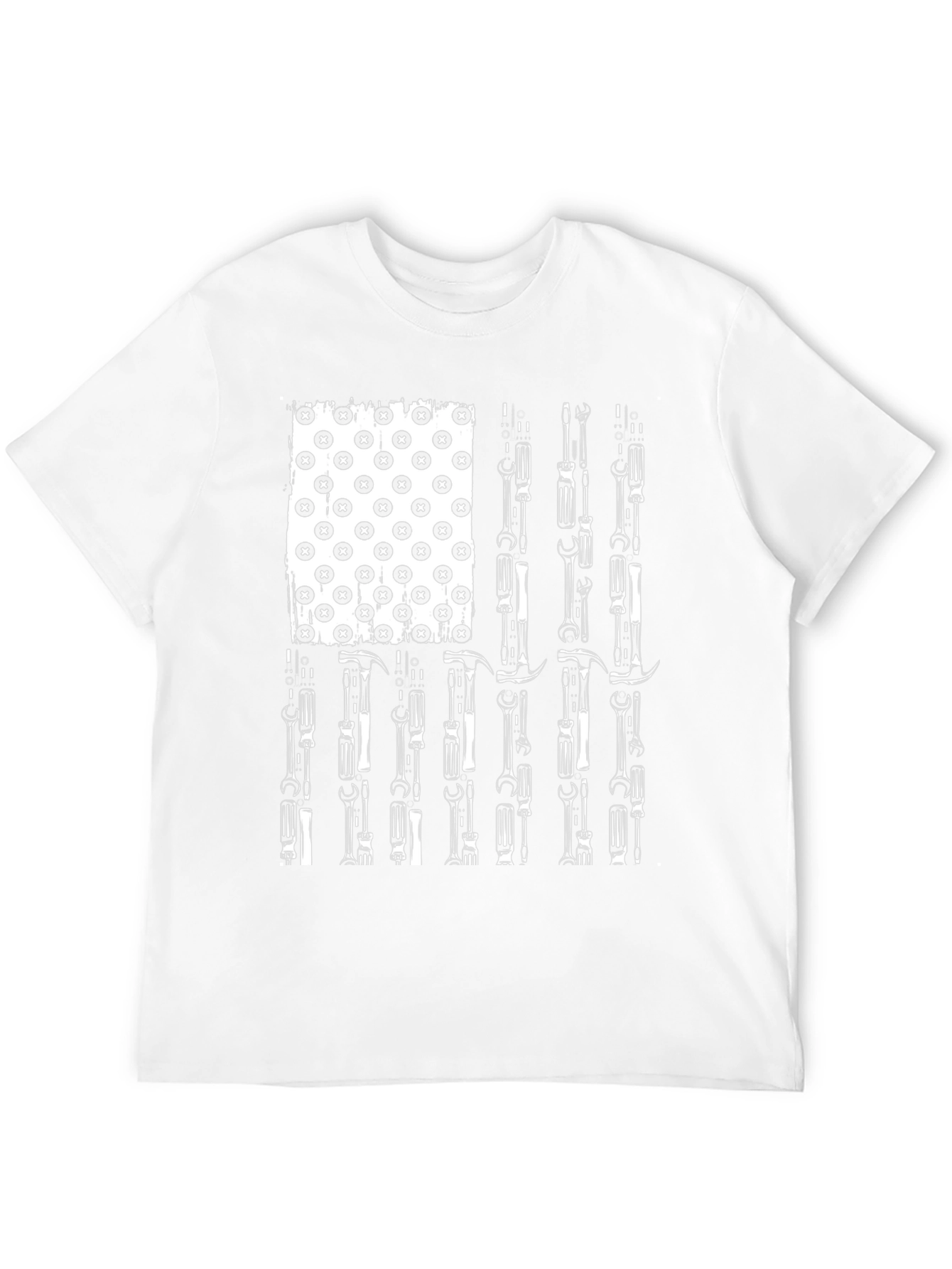 American Flag Mechanic Tools T-Shirt