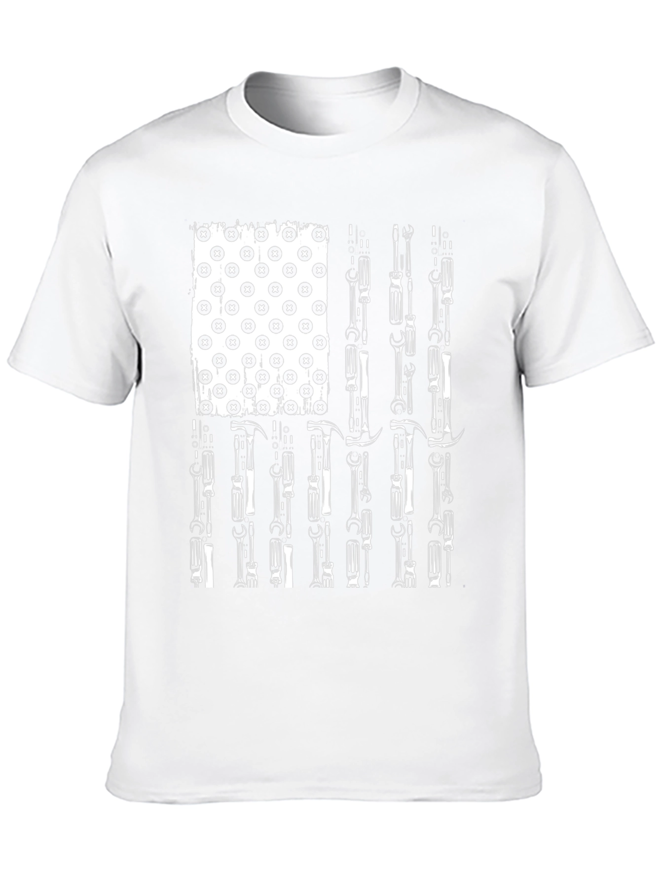 American Flag Mechanic Tools T-Shirt