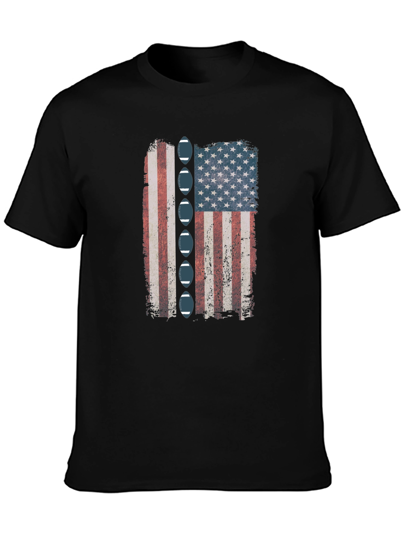American Football Flag Graphic Tee