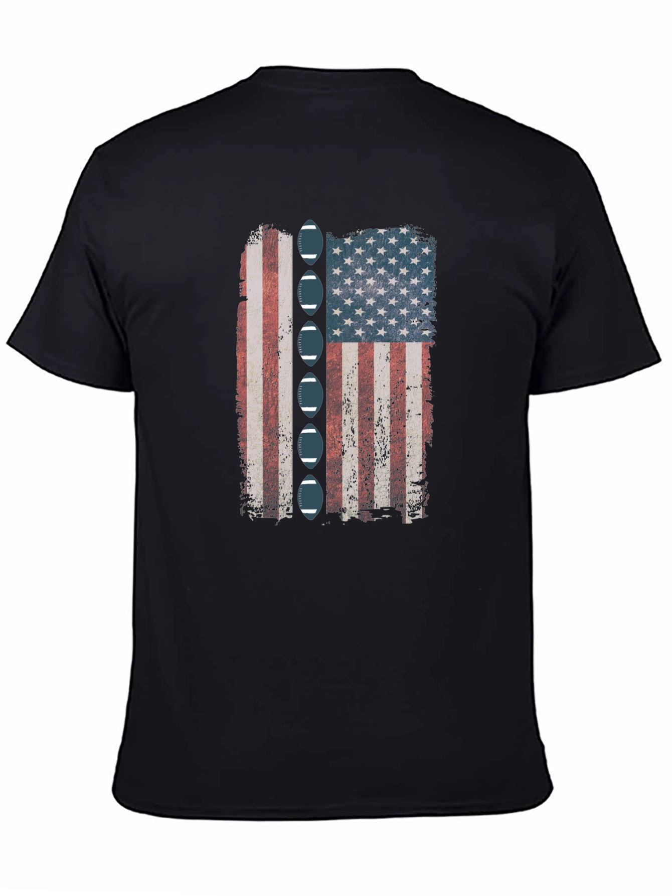 American Football Flag Graphic Tee